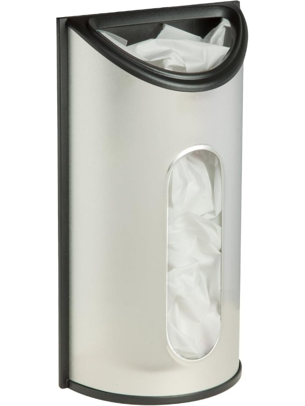 Stainless Steel Plastic Bag Saver & Trash Bag Dispenser, Wall-Mounted Plastic Ba